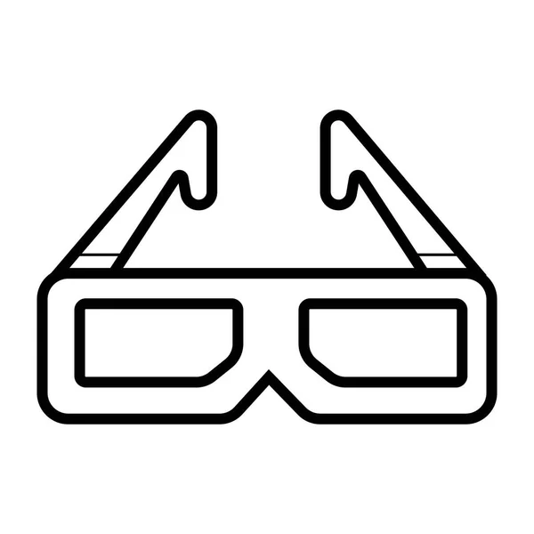 Movie Glasses Icon Vector Illustration — Stock Vector