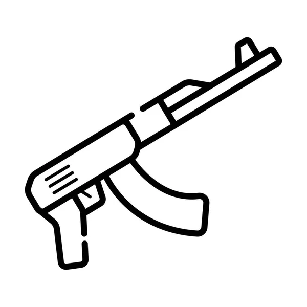 Weapon Automatic Icon Vector Illustration — Stock Vector