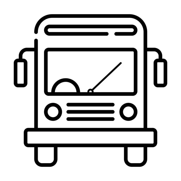 Icône Bus Scolaire Illustration Vectorielle — Image vectorielle
