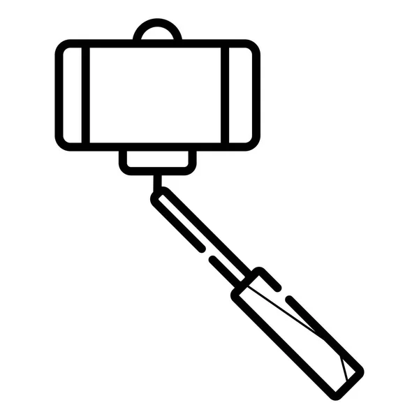 Selfie Stick Ikon Vektorillustration — Stock vektor