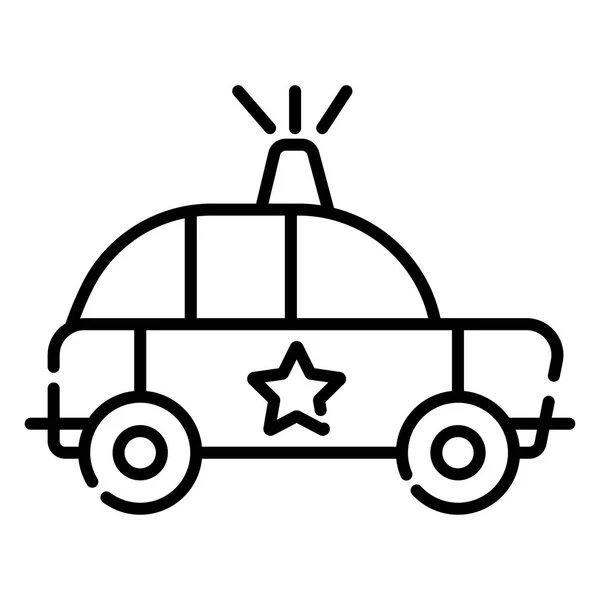 Police Car Icon Vector Illustration — 스톡 벡터