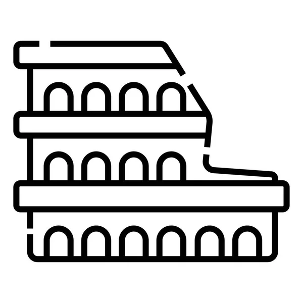 Coliseo Roma Ilustración Vectorial — Archivo Imágenes Vectoriales