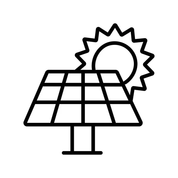 Solar Energy Panel Icon Vector Illustration — Stock Vector