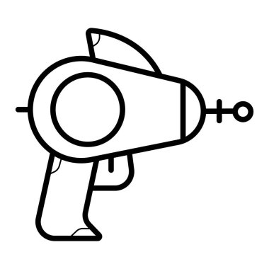 Uzay blaster kutsal kişilerin resmi, vektör çizim