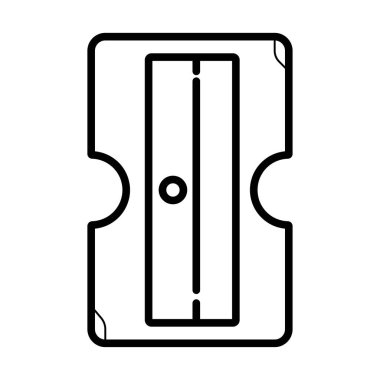 Keskinleştirici düz simge, vektör çizimi