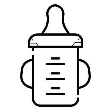 bebek şişe vektör simgesi