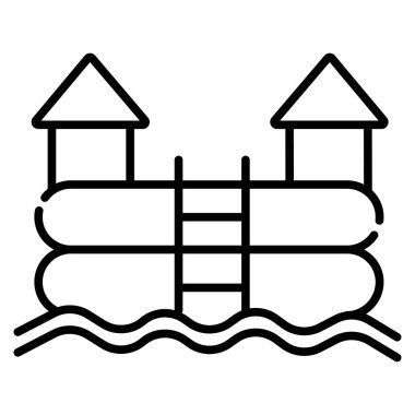 Çizgi film bouncy kale simgesi