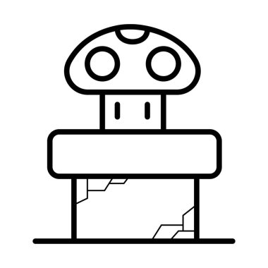 Eski video oyunu. Retro simgesi