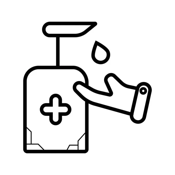 Handdesinfektionsmittel Symbol Vektorillustration — Stockvektor