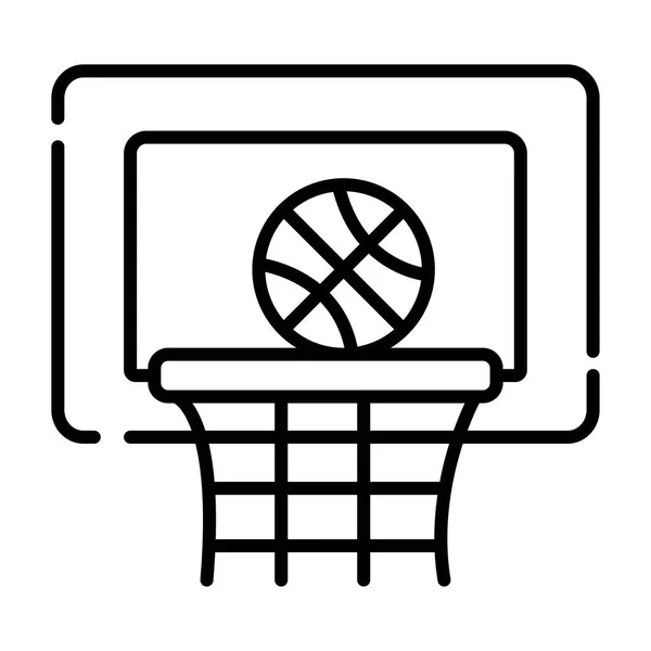 Cesta Basquete Ícone Sinal Bola Símbolo Desportivo Ilustração Vetorial — Vetor de Stock