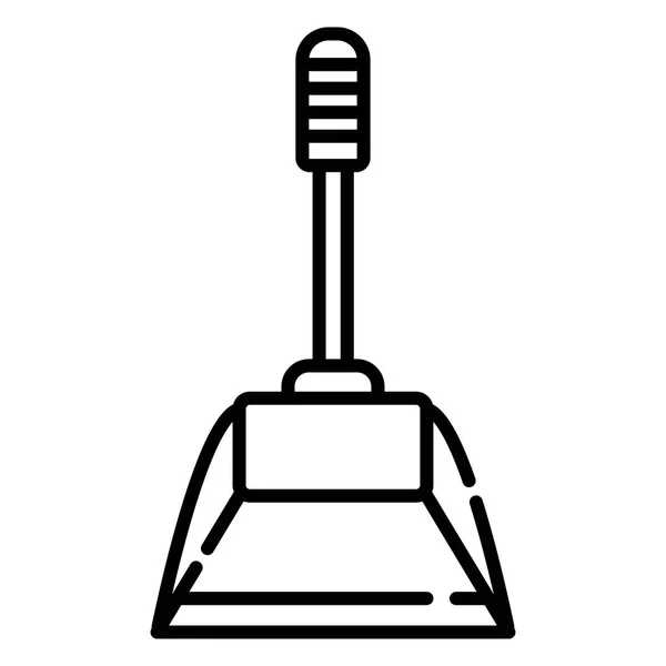 Ilustração Vetor Ícone Dustpan — Vetor de Stock