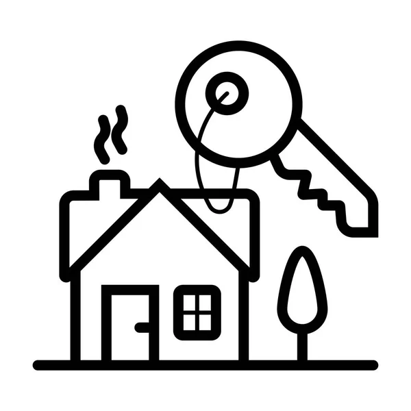 Ev anahtarı simgesi vektörü