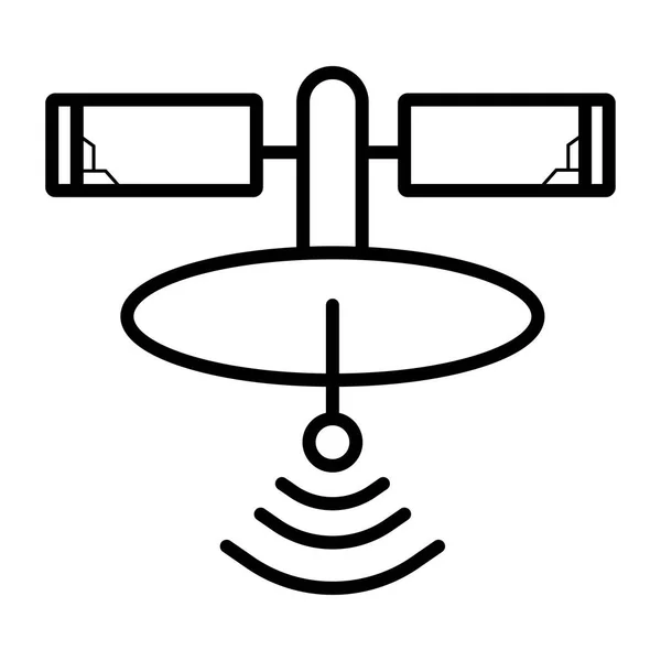 Illustration Vectorielle Icône Satellite — Image vectorielle