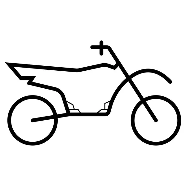 Abbildung Zum Motorrad Vektor Symbol — Stockvektor