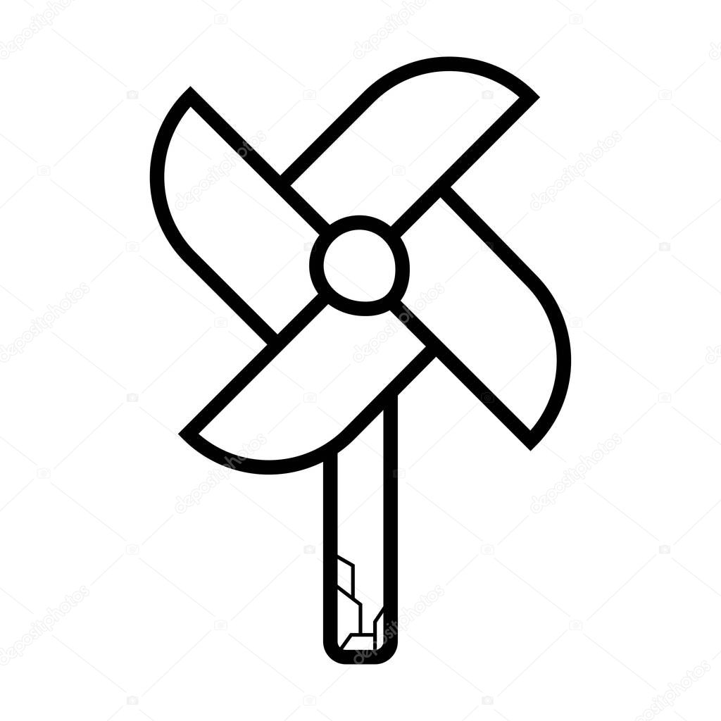 Pinwheel icon vector illustration