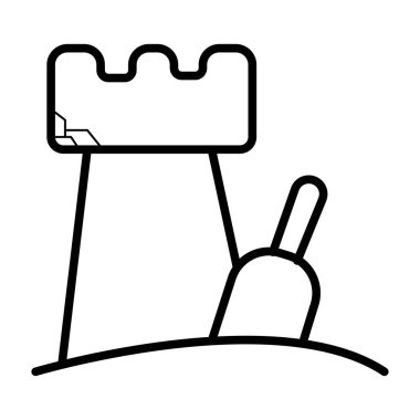 Kum kale simge tasarlamak