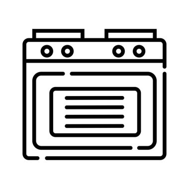 Fırın simgesi. Fırın vektör