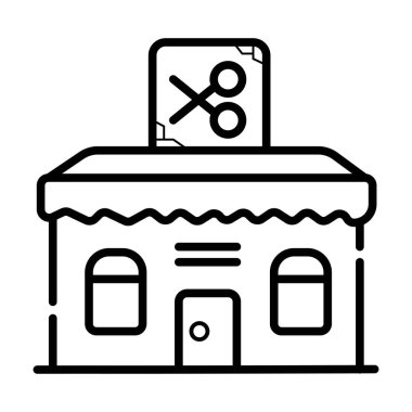 berber bina açık simgesi