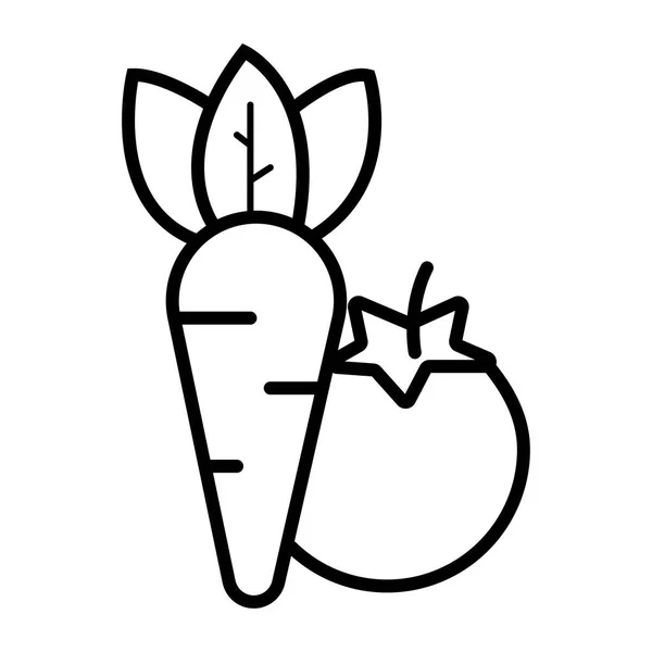 Gemüse Symbol Vektor Illustration — Stockvektor