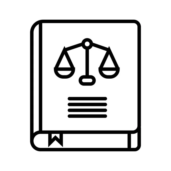 Libro Leyes Vector Icono — Archivo Imágenes Vectoriales