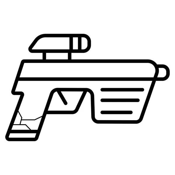 Pistola Rayo Láser Espacial — Vector de stock