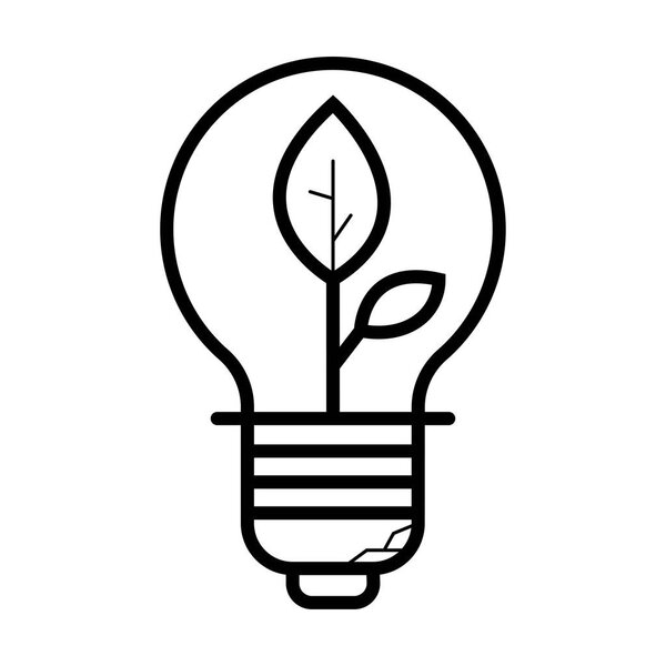 Иконка экологической лампочки
