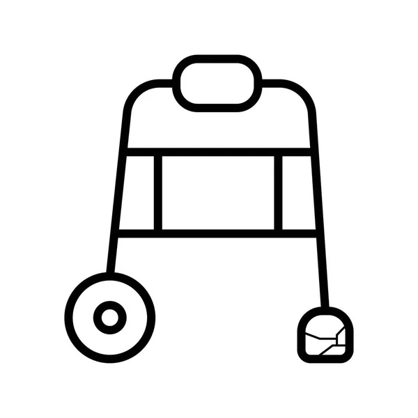 Vectorillustratie Pictogram Walker — Stockvector