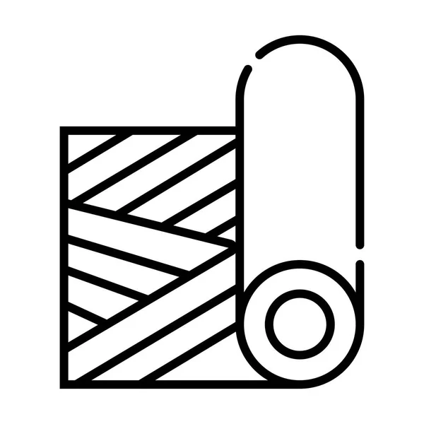 Carpet Roll Vector Icon — Stock Vector