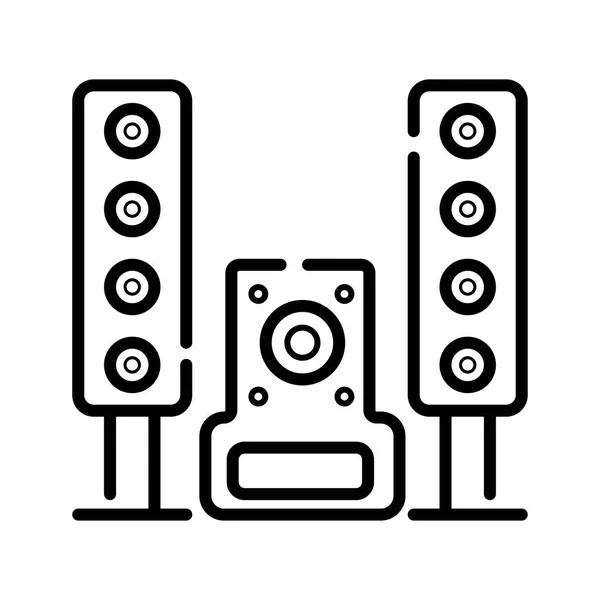 Music System Icon Vector — Stock Vector