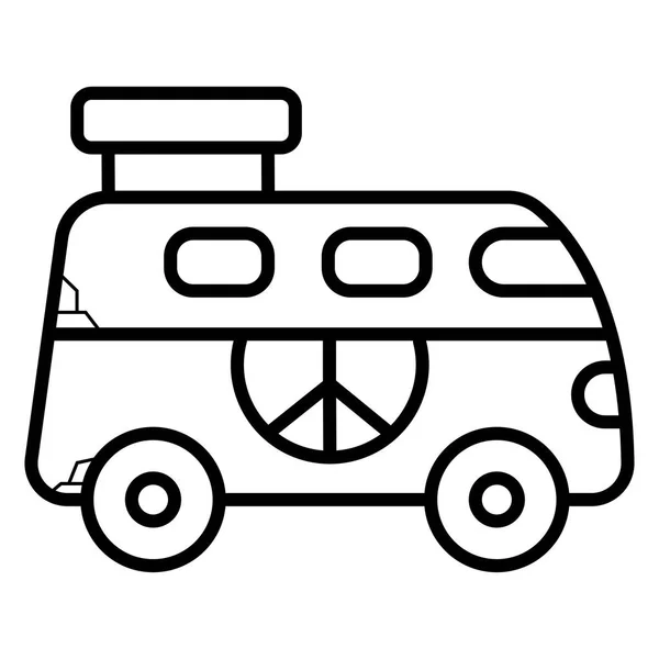 Hippi tarzı simge vektör