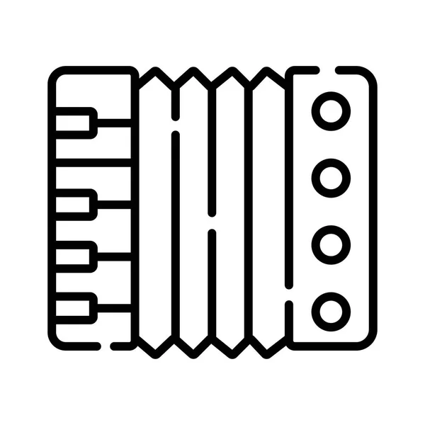 Accordeon Pictogram Vectorillustratie — Stockvector