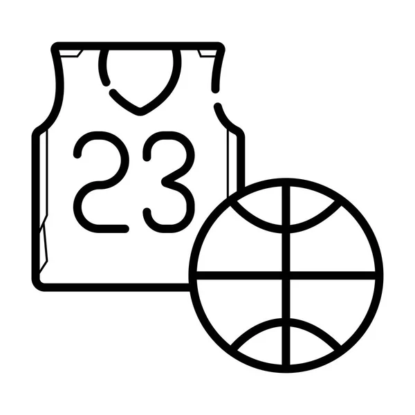 Basketball Jersey Icon Vector — Stock Vector