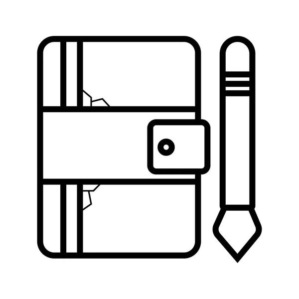 Векторная Иллюстрация Значка Ноутбука — стоковый вектор