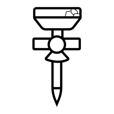 iğne kelebek vektör çizim