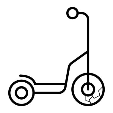 Scooter - vektör simge tekme