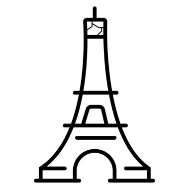 Eyfel Kulesi Paris vektör simgesi