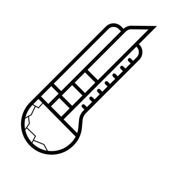 Cuchillo Corte Icono Ilustración — Vector de stock