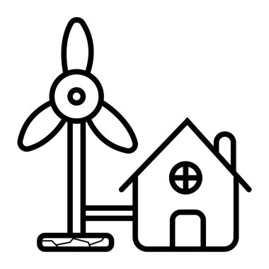 Çimen enerji vektör simge tasarlamak