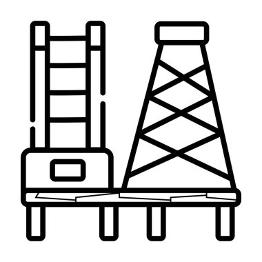 Fabrika simgesi vektör illüstrasyonu
