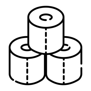 Simge tasarlamak tuvalet kağıtları imzala