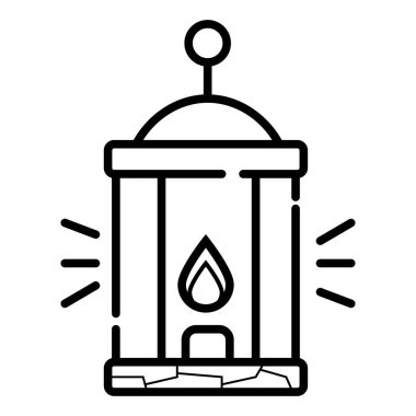 Kamp fener hattı simge tasarlamak