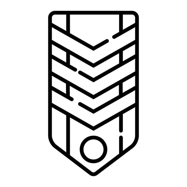 military epaulettes icon illustration