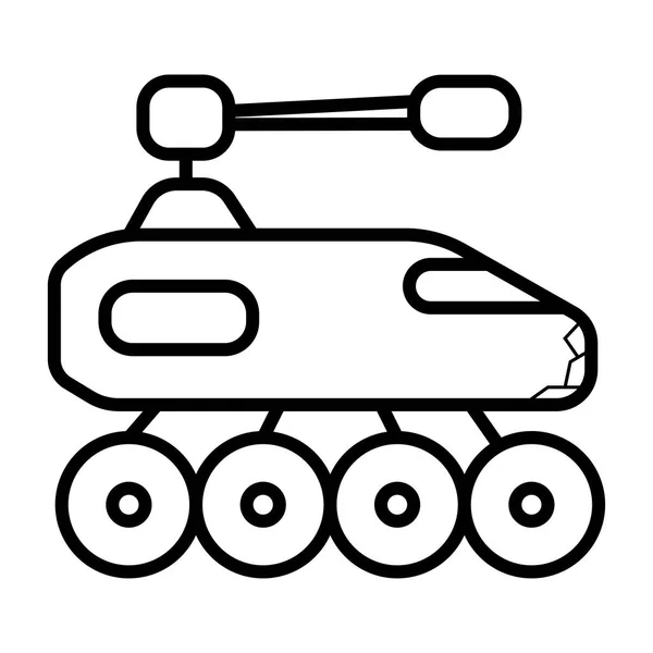 Icono Del Tanque Vector Ilustración — Vector de stock