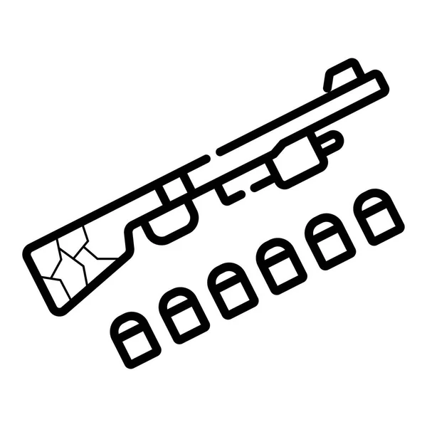 Shotgun Vector Fegyvert Illusztráció — Stock Vector