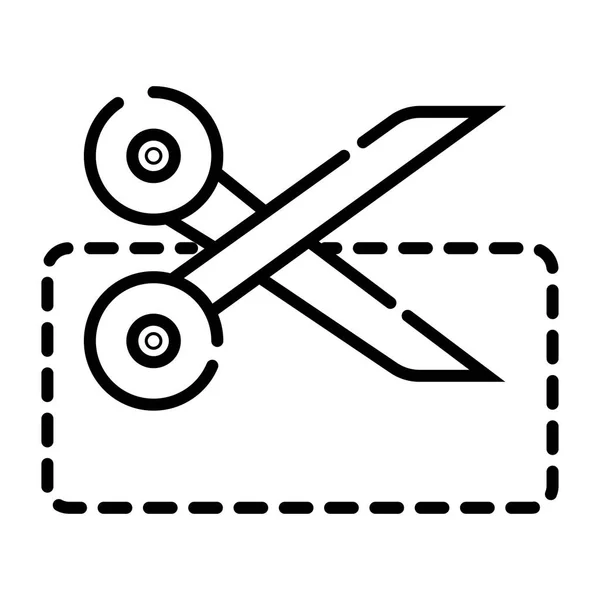 Coupon Schneiden Symbol Vektor Illustration — Stockvektor