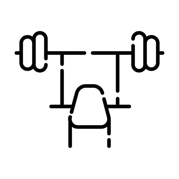 Fitness Design Tornaterem Ikon Illusztráció — Stock Vector