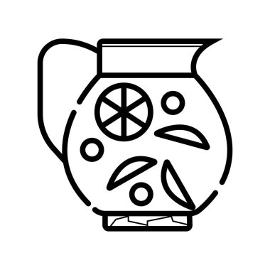 Limon suyu simge vektör