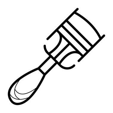 Kirpik kıvırıcı simge vektör