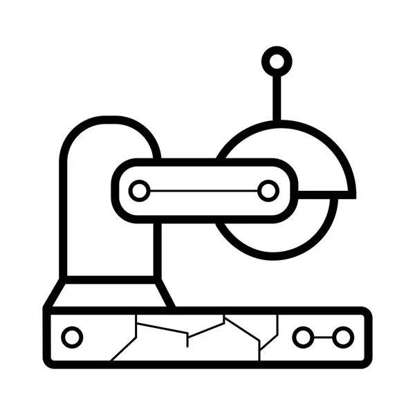 Ikona Piły Izolowana Białym Tle — Wektor stockowy