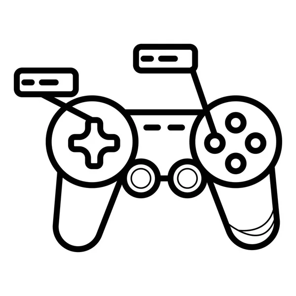 Game Controller Icon Isolated White Background — Stock Vector